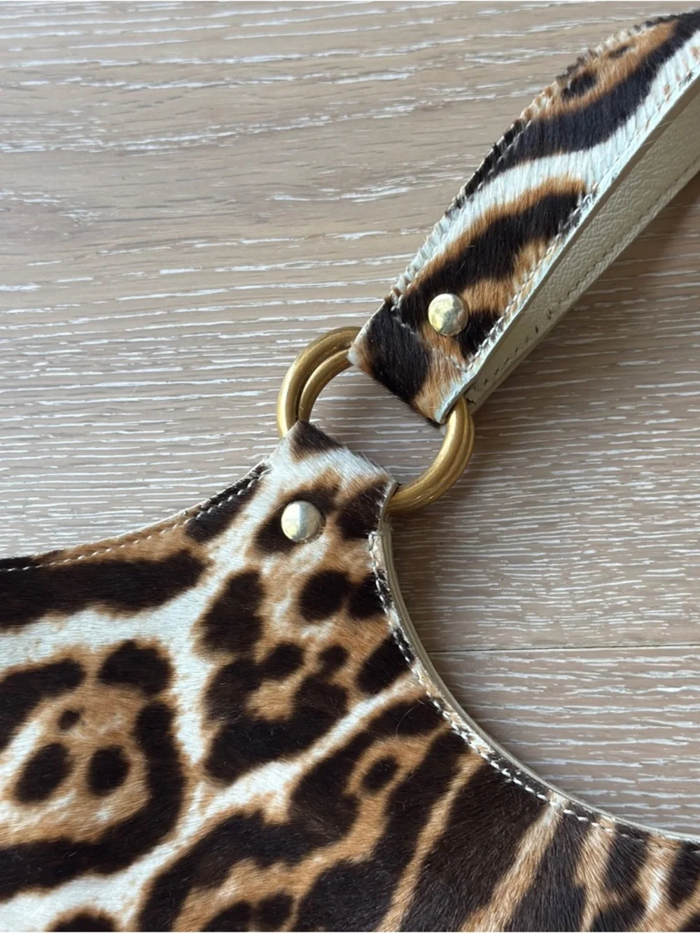YSL vintage pony hair leopard mombasa bag - Picture 2 of 8